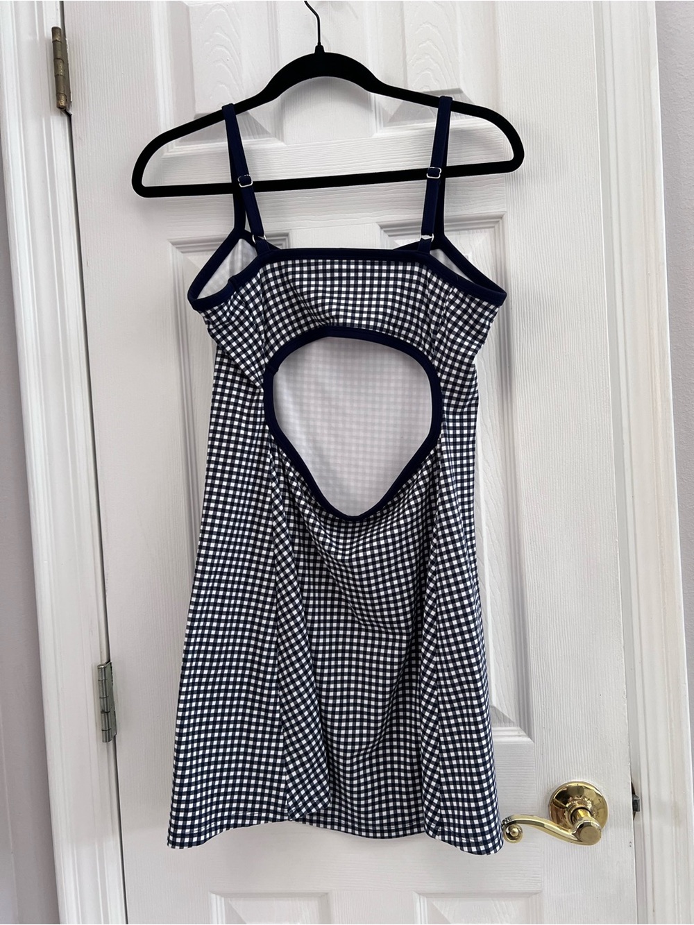 wild fable Navy and White Gingham Slip Dress - Picture 3 of 4